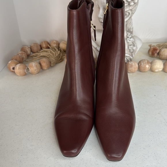 Lauren Ralph Lauren Willa Brown Leather Boot Sz 10 - Picture 3 of 11